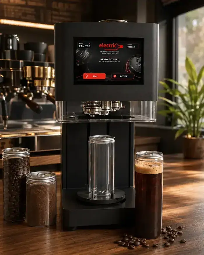 Aparat de sigilat doze Electric SRL — Cafenele, cold brew și cafea boabe