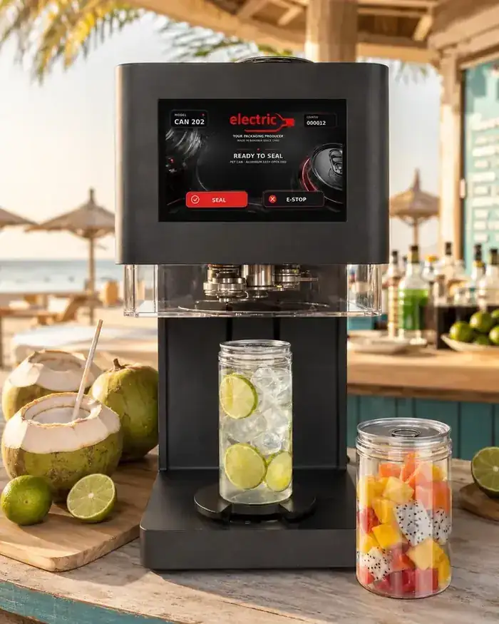 Aparat de sigilat doze Electric SRL — Fructe tăiate și salate de fructe