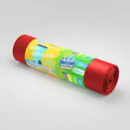 Saci menajeri rLDPE 240L, roșii, 10 buc./rolă – Acasă și Industrial