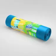 Saci menajeri rLDPE 240L, albaștri, 10 buc./rolă – Acasă și Industrial
