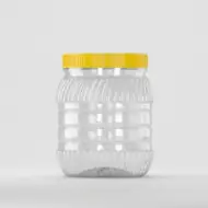 Borcan PET 1,5L, transparent, cu capac