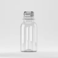 Flacon PET 50ml, transparent, filet 28mm PCO 1810, fără capac
