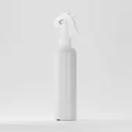 Flacon HDPE 250ml, alb, filet 24mm, cu trigger alb