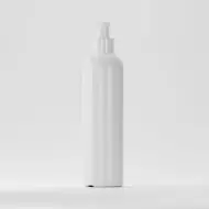 Flacon HDPE 250ml, alb, filet 24mm, cu pompiță albă