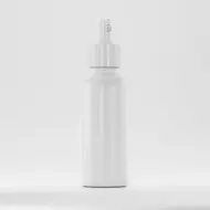 Flacon HDPE 100ml, alb, filet 24mm, cu atomizor