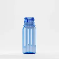 Flacon PET 50ml, albastru, filet 28mm PCO 1810, fără capac