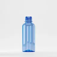 Flacon PET 200ml, albastru, filet 28mm PCO 1810, fără capac