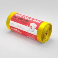 Saci menajeri 60L galbeni 50 saci/rolă – Recycle Bin