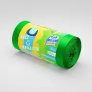Saci menajeri rLDPE 35L, verzi, 15 buc./rolă – Acasă și Industrial