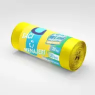 Saci menajeri HDPE 20L, galbeni, 20 buc./rolă – Acasă și Industrial