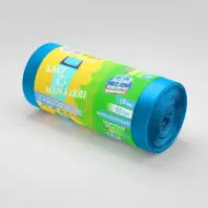 Saci menajeri rLDPE 60L, albaștri, 15 buc./rolă – Acasă și Industrial