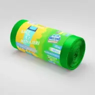 Saci menajeri rLDPE 60L, verzi, 15 buc./rolă – Acasă și Industrial