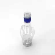Flacon PET 370ml, transparent, 30 grame, filet 28mm, cu capac sport