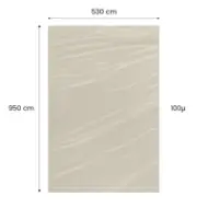 Saci LDPE reciclat natur 530×950mm, 100 microni