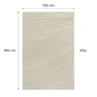 Saci LDPE reciclat natur 530×950mm, 120 microni
