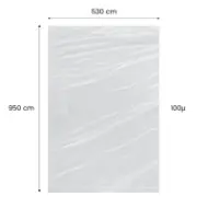 Saci LDPE natur 530×950mm, 100 microni