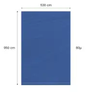 Saci LDPE reciclat colorați 530×950mm, 80 microni