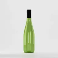 Flacon PET 750ml, verde, cu capac filetat negru