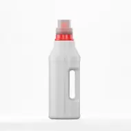 Flacon HDPE 1L, alb, filet 48mm BRC 48, cu capac