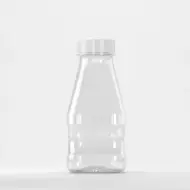 Flacon PET 330ml, transparent, 19 grame, filet 38mm, cu capac