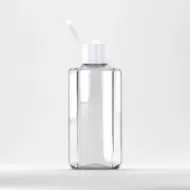 Flacon PET 75ml, transparent, filet 18mm, cu capac flip-top