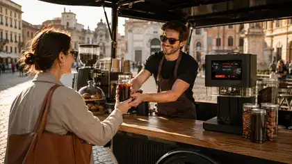 Cafenele mobile și coffee bike — Electric SRL